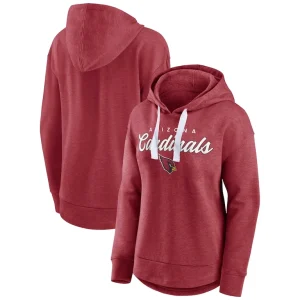Arizona cardinals achopeca womens set to fly pullover hoodie Heather cardinal