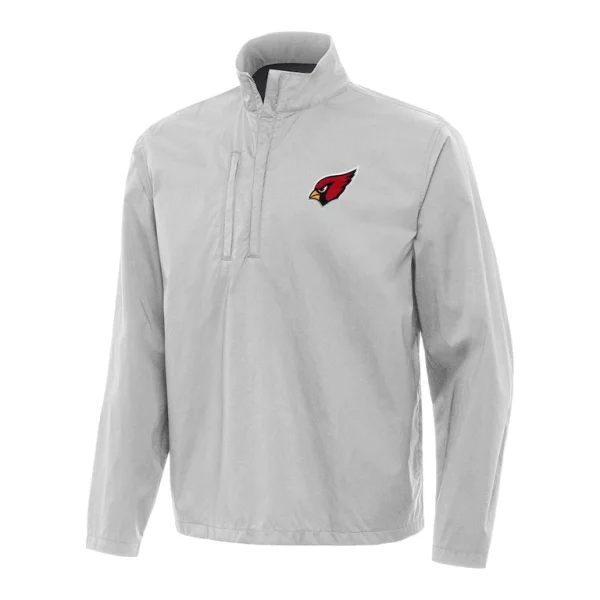Arizona cardinals antigua brisk quarter zip pullover jacket Gray