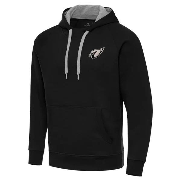 Arizona cardinals antigua brushed carbon victory pullover hoodie Black M
