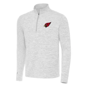 Arizona cardinals antigua cause quarter zip top Gray