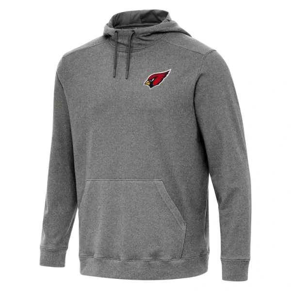 Arizona cardinals antigua cloud pullover hoodie Heather black