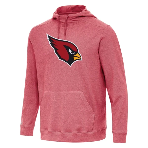 Arizona cardinals antigua cloud pullover hoodie Heather cardinal