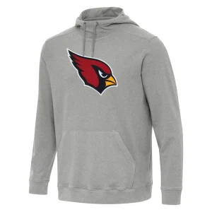 Arizona cardinals antigua cloud pullover hoodie Heather gray