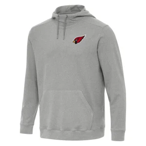Arizona cardinals antigua cloud pullover hoodie Heather gray