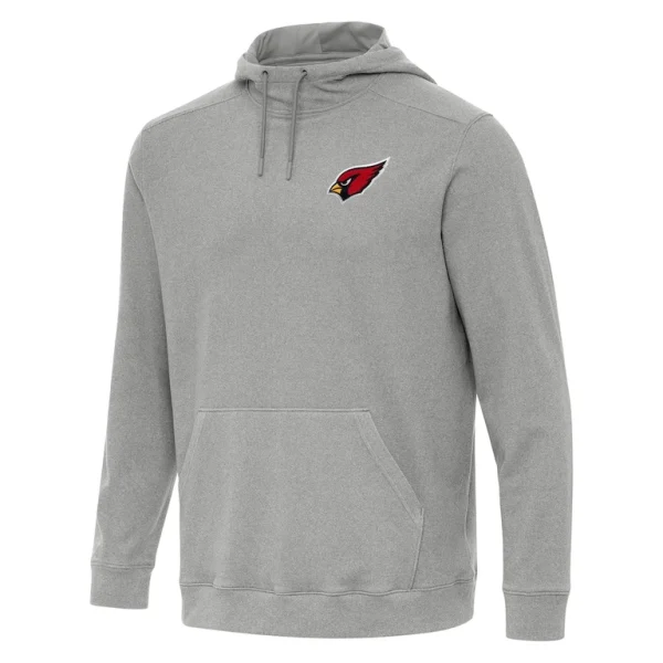 Arizona cardinals antigua cloud pullover hoodie Heather gray