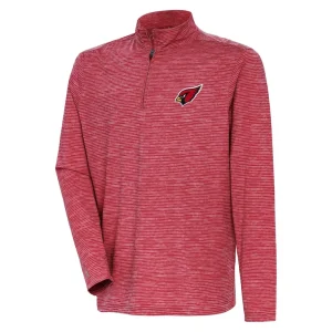 Arizona cardinals antigua determined quarter zip top Heather red