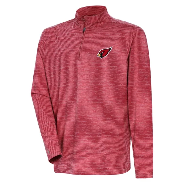 Arizona cardinals antigua determined quarter zip top Heather red