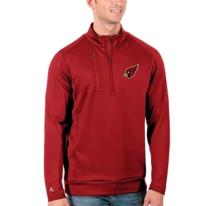 Arizona cardinals antigua generation quarter zip pullover jacket cardinal Cardinal