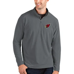 Arizona cardinals antigua glacier quarter zip pullover jacket Graygray