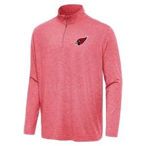 Arizona cardinals antigua hunk quarter zip jacket Heather cardinal
