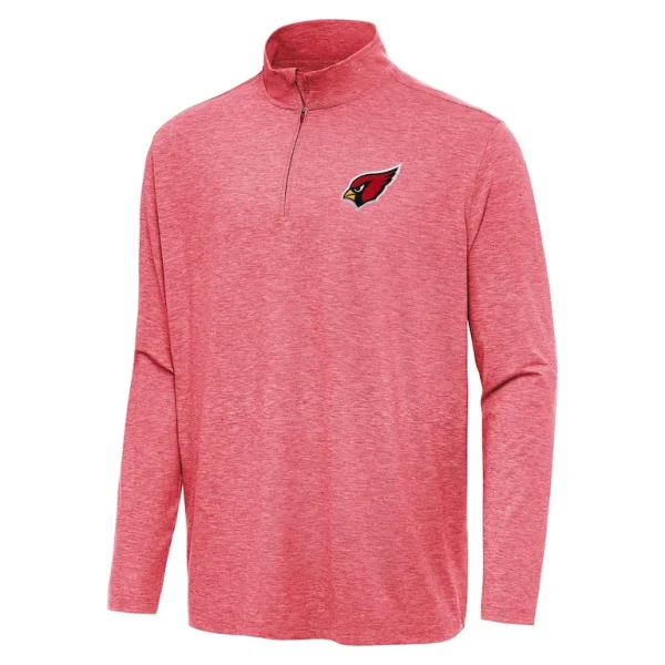 Arizona cardinals antigua hunk quarter zip jacket Heather cardinal