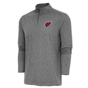 Arizona cardinals antigua hunk quarter zip pullover top Heather black