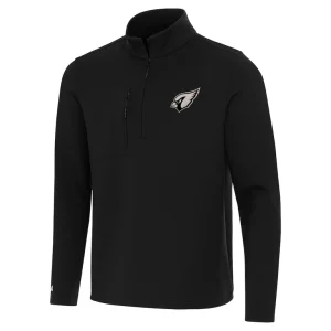 Arizona cardinals antigua insider quarter zip jacket Black