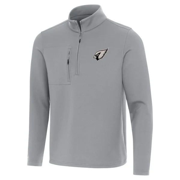 Arizona cardinals antigua insider quarter zip jacket Gray