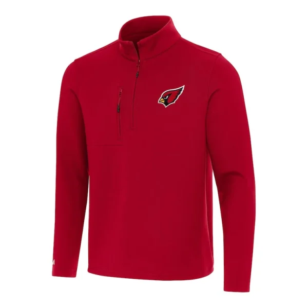 Arizona cardinals antigua insider quarter zip pullover top cardinal Cardinal