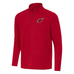 Arizona cardinals antigua intent quarter zip pullover top Red