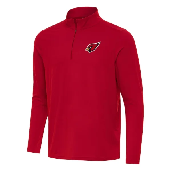 Arizona cardinals antigua intent quarter zip pullover top Red