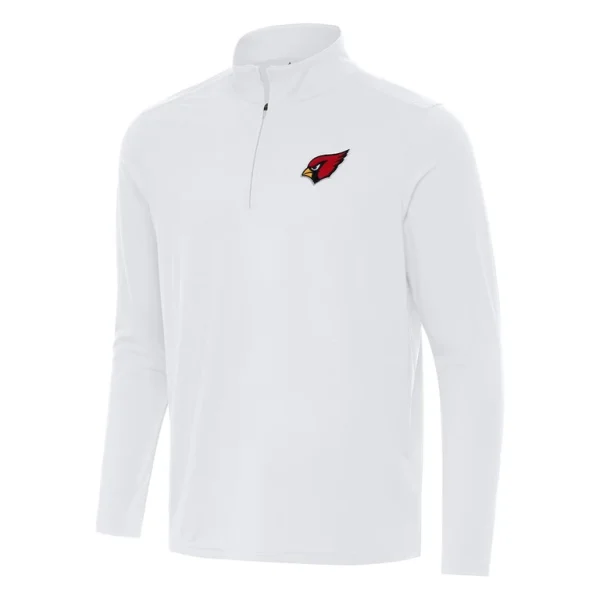 Arizona cardinals antigua intent quarter zip pullover top White