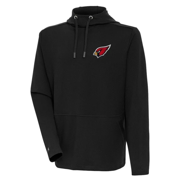 Arizona cardinals antigua pure honeycomb pullover hoodie Black