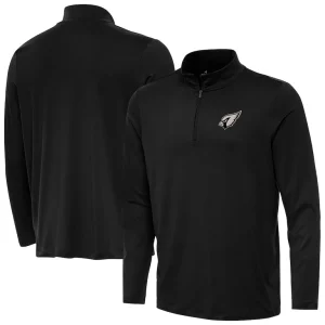 Arizona cardinals antigua reprocess quarter zip top Black