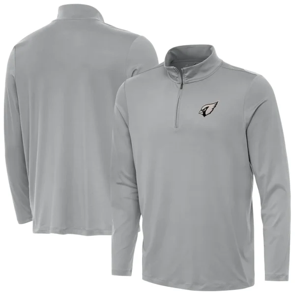 Arizona cardinals antigua reprocess quarter zip top Gray