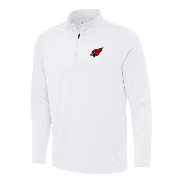 Arizona cardinals antigua reprocess quarter zip top White
