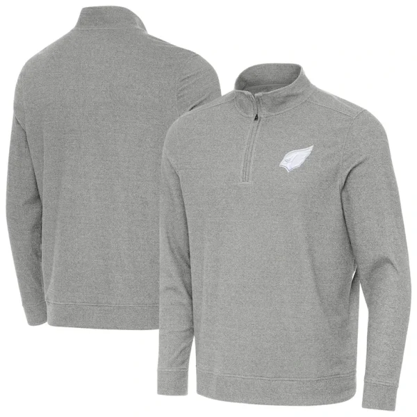 Arizona cardinals antigua subtle quarter zip jacket Heather gray