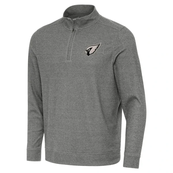 Arizona cardinals antigua subtle quarter zip top Heather black