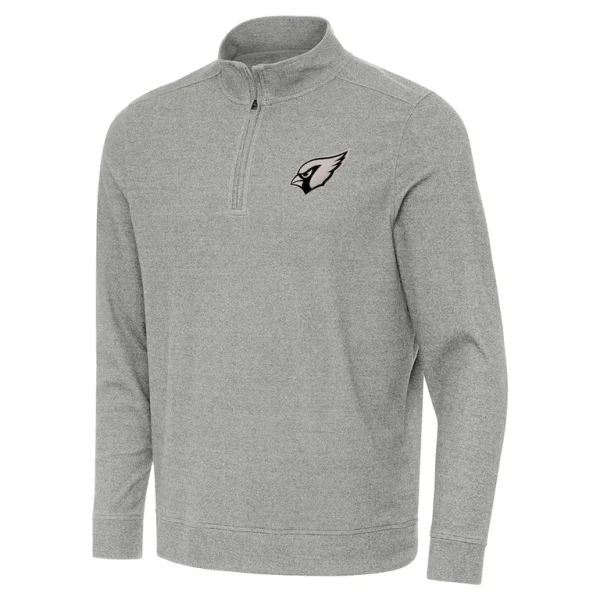 Arizona cardinals antigua subtle quarter zip top Heather gray
