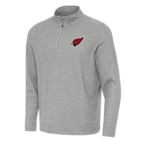 Arizona cardinals antigua subtle quarter zip top Heather gray