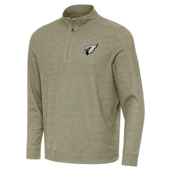 Arizona cardinals antigua subtle quarter zip top Heather olive
