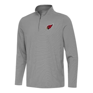 Arizona cardinals antigua twine quarter zip jacket Blackwhite