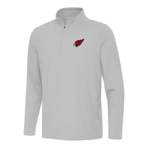 Arizona cardinals antigua twine quarter zip jacket Graywhite