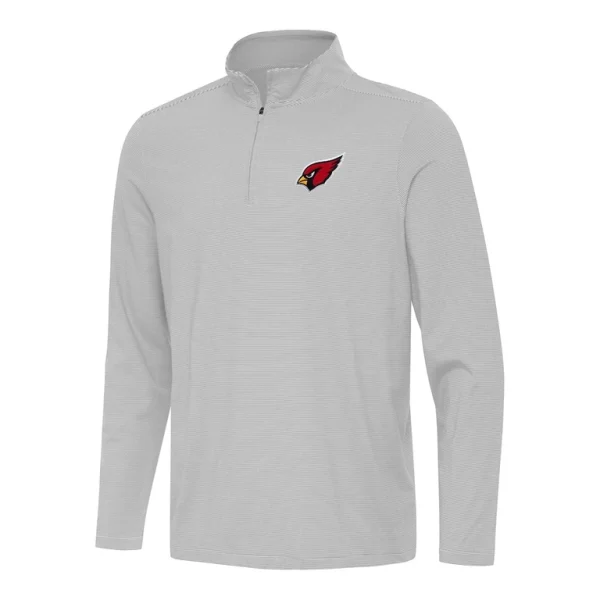 Arizona cardinals antigua twine quarter zip jacket Graywhite