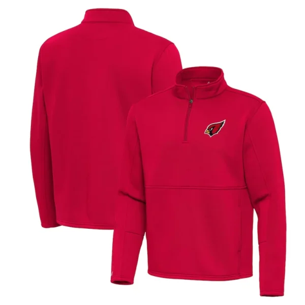 Arizona cardinals antigua twist quarter zip pullover jacket Red