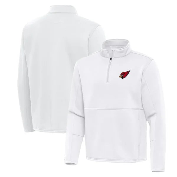 Arizona cardinals antigua twist quarter zip pullover jacket White