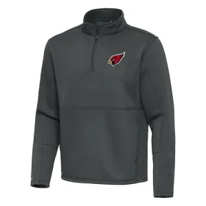 Arizona cardinals antigua twist quarter zip pullover jacket pewter Cardinal M