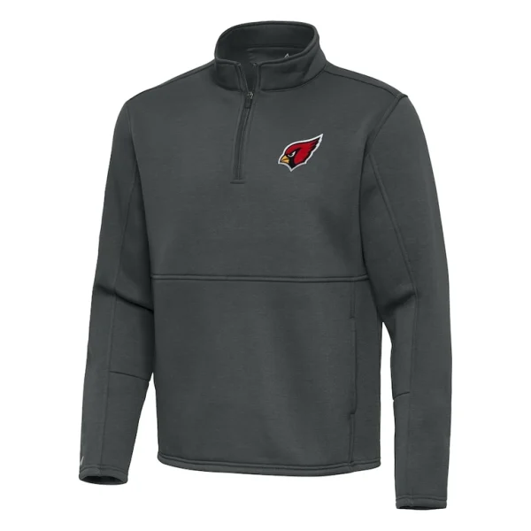 Arizona cardinals antigua twist quarter zip pullover jacket pewter Cardinal M
