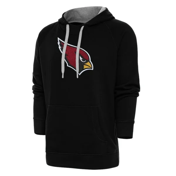 Arizona cardinals antigua victory chenille pullover hoodie Black
