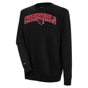 Arizona cardinals antigua victory chenille pullover sweatshirt Black