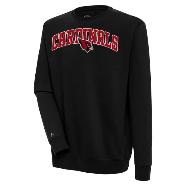 Arizona cardinals antigua victory chenille pullover sweatshirt Black