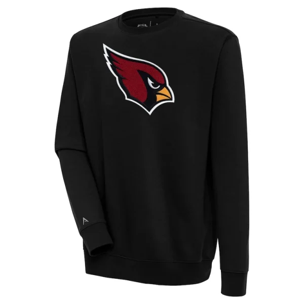 Arizona cardinals antigua victory crewneck pullover sweatshirt Black