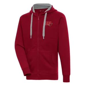 Arizona cardinals antigua victory full zip hoodie cardinal Cardinal