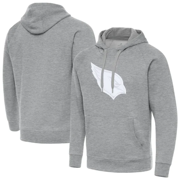 Arizona cardinals antigua victory pullover hoodie Heather gray