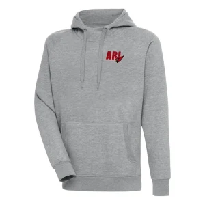 Arizona cardinals antigua victory pullover hoodie Heather gray