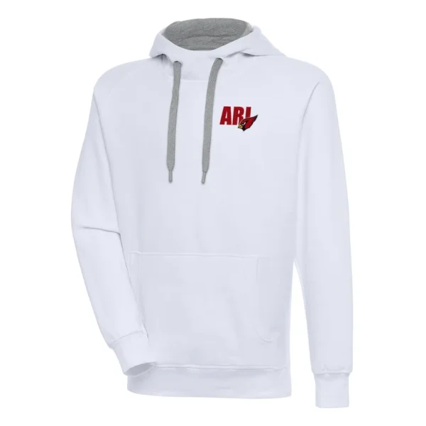 Arizona cardinals antigua victory pullover hoodie White