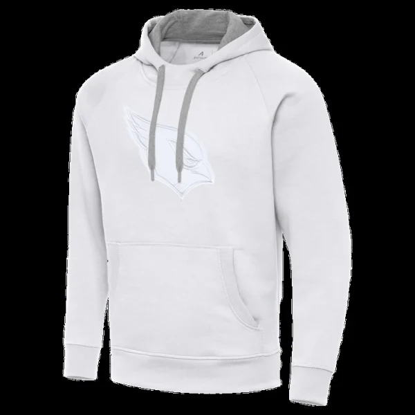 Arizona cardinals antigua victory pullover hoodie White M