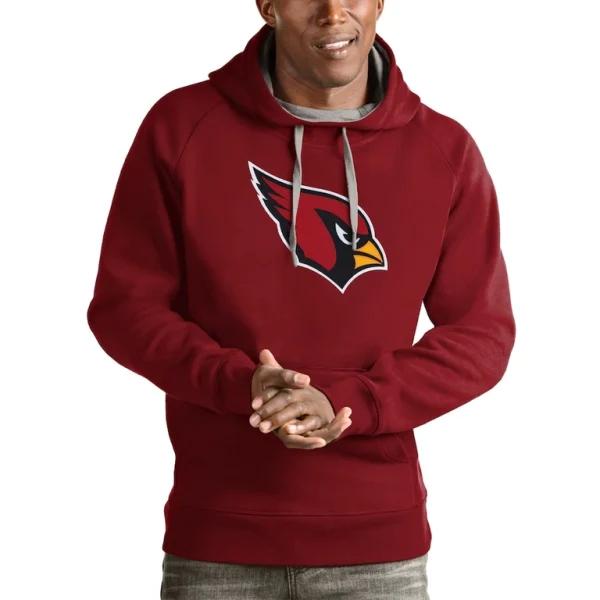 Arizona cardinals antigua victory pullover hoodie cardinal Cardinal
