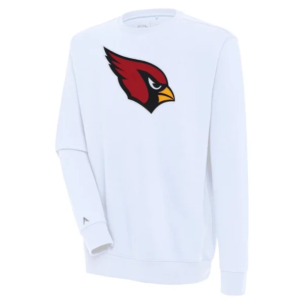 Arizona cardinals antigua victory pullover sweatshirt White