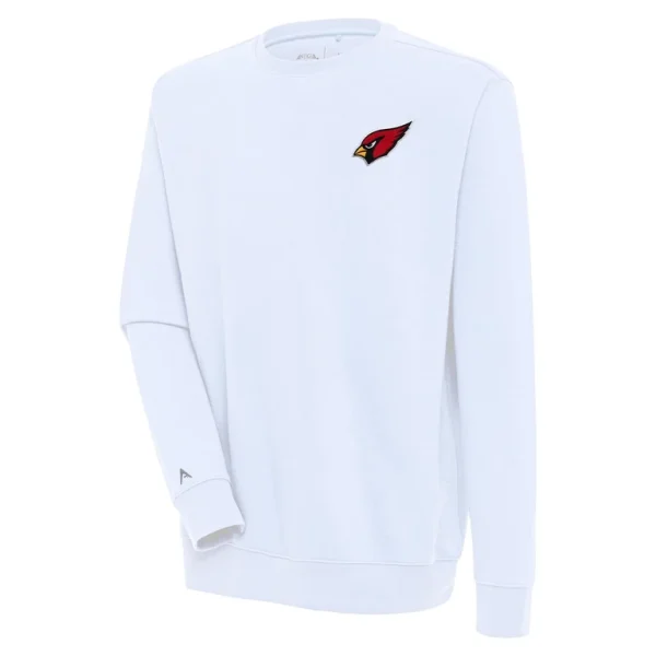 Arizona cardinals antigua victory pullover sweatshirt White